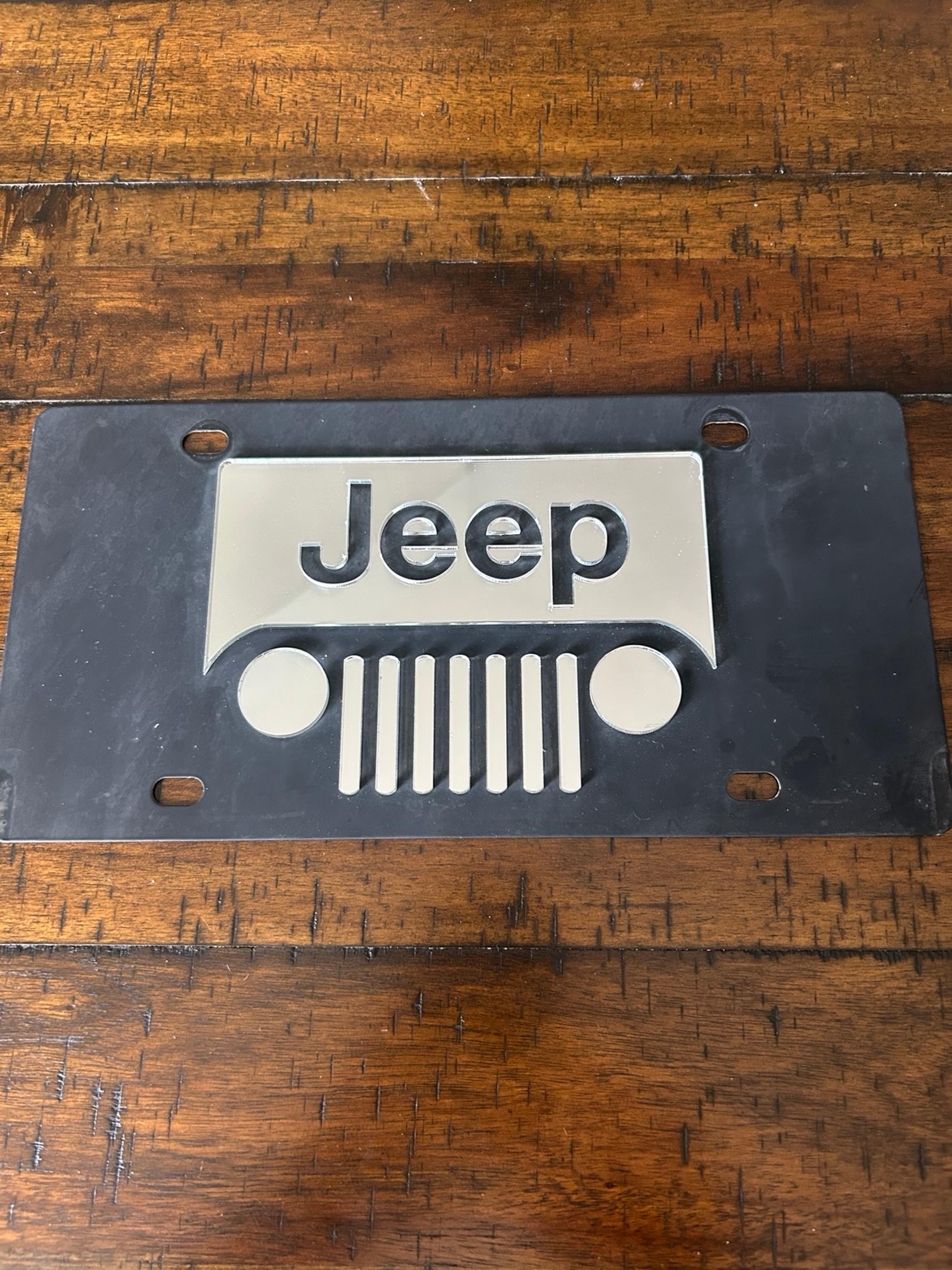JEEP license plate
