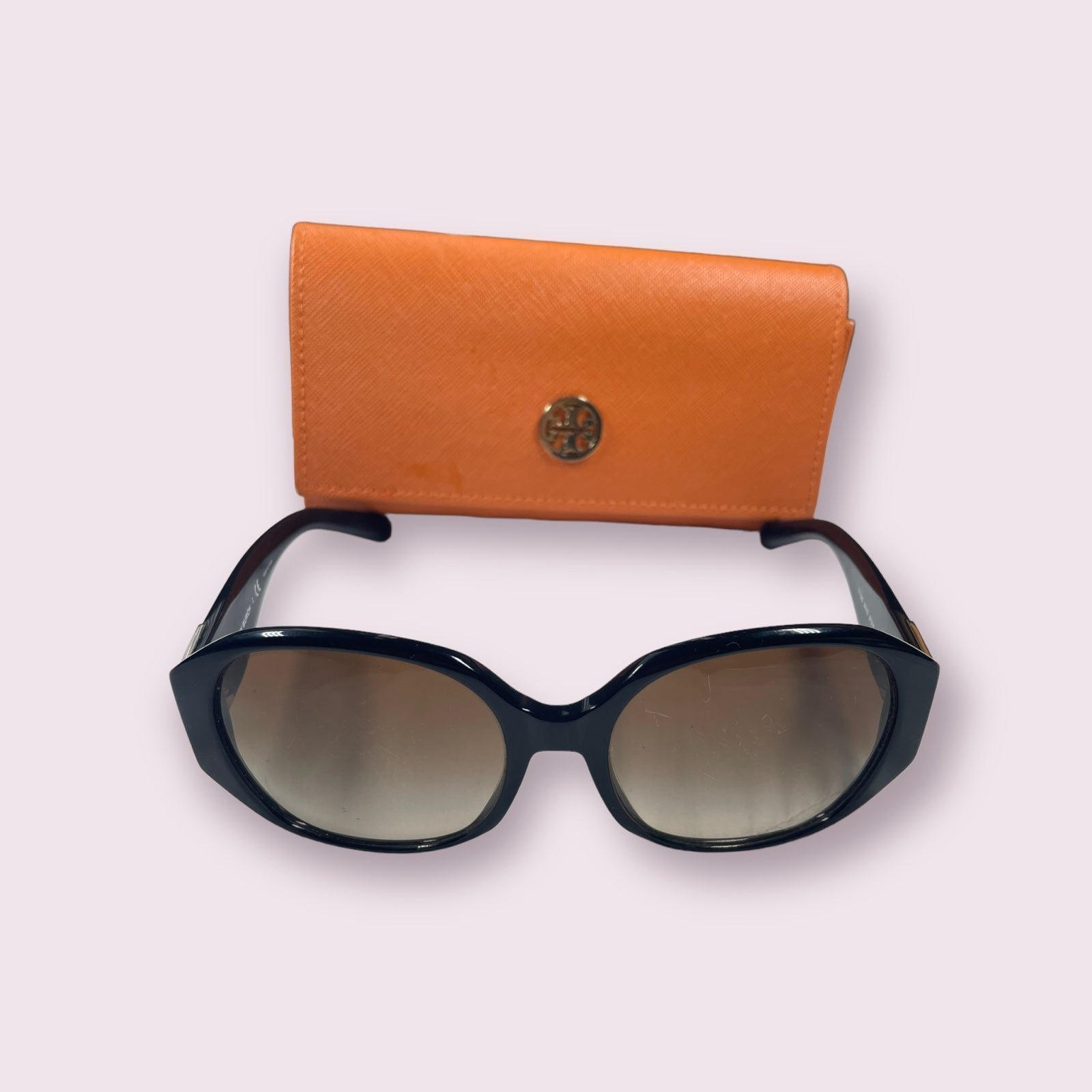 Tory Burch TY 7043 Black Whimsigoth Oval Sunglasses