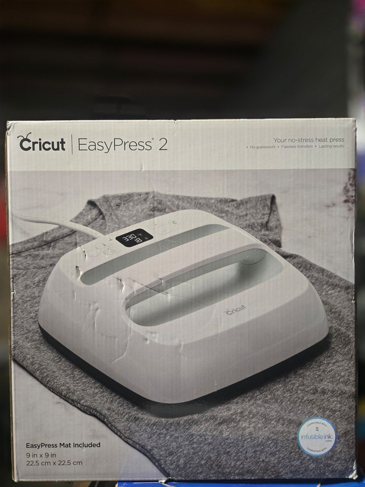 Cricut EasyPress 2, Mint - 9 in x 9 in - Handheld Heat Press