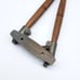 1970s Swivel Plant Hook Wood & Metal Lantern Lamp Wall Hanger Decor USA Vintage