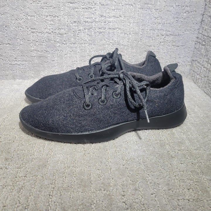 Allbirds Natural Black Merino Wool Runners Lace Up Sneaker Men's US 14