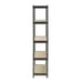 30 W x 12 D x 60 H 5-Shelf Steel Freestanding Shelves, Silver