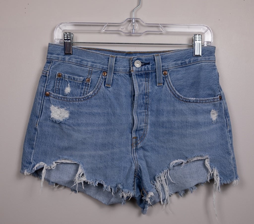Levi's 501 button fly distress jean shorts-27