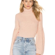 Revolve Lovers + Friends Bell Sleeve Long Sleeve Turtle Neck Sweater