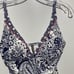 Tommy Bahama Women's Blue White Paisley Sleeveless One Piece Swimsuit Size 10