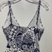 Tommy Bahama Women's Blue White Paisley Sleeveless One Piece Swimsuit Size 10