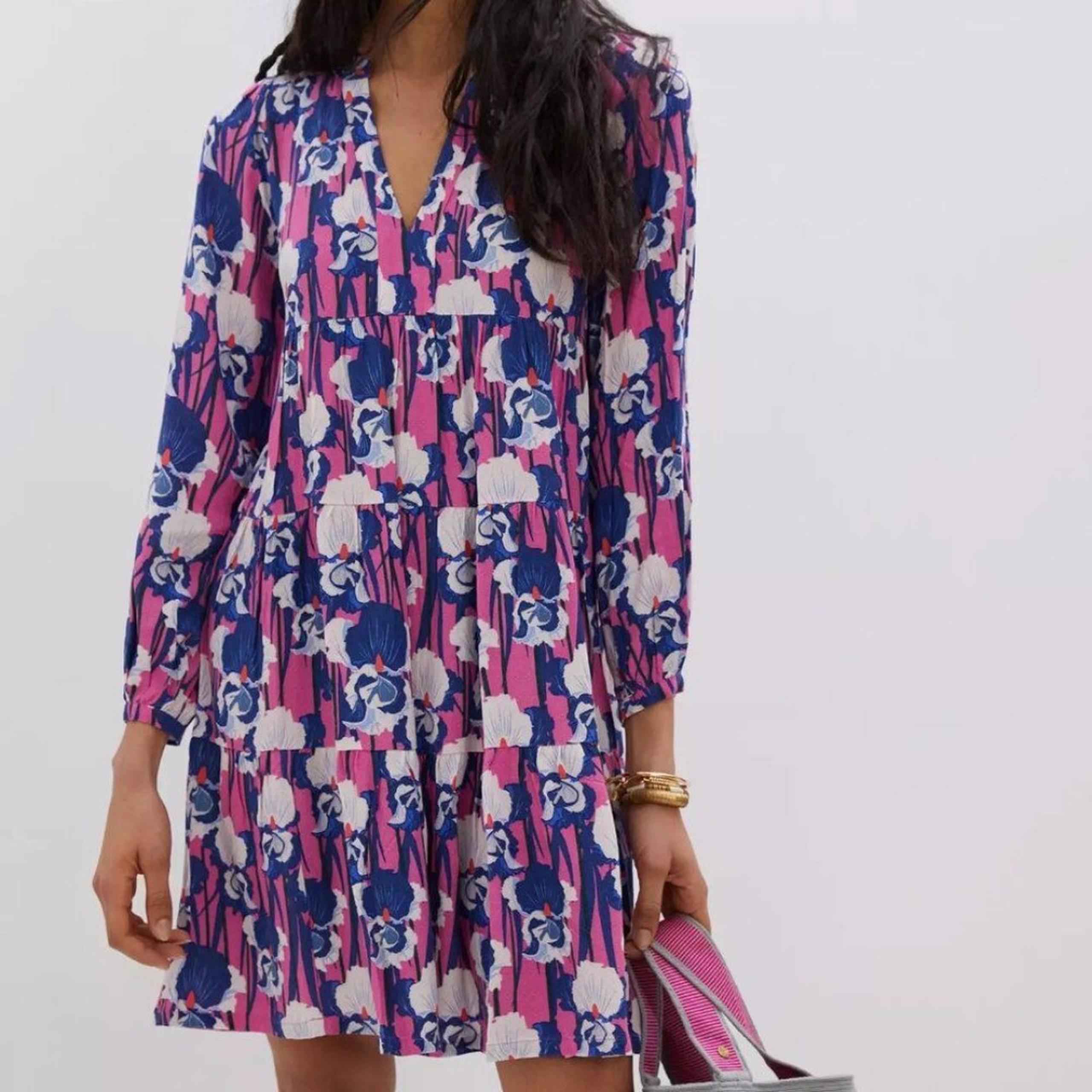 Anthroplogie Janine Lecour Tiered Tunic Dress Size Large
