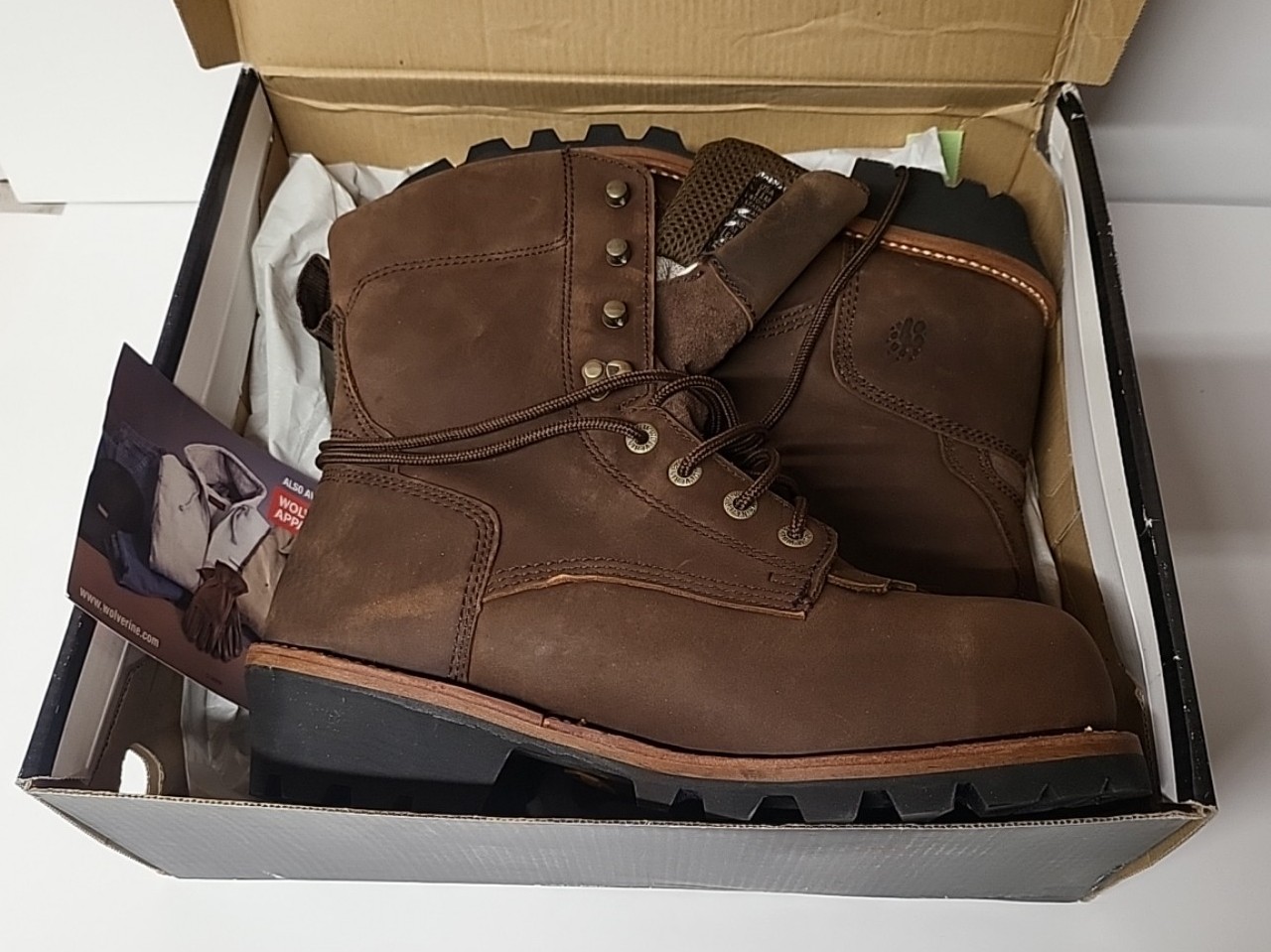 Wolverine Chesapeake Logger Boots 8 Men's Size 11M W05523 Steel Toe Gore-Tex