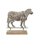 Metal Cow on Stand New