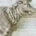 Metal Cow on Stand New