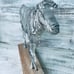 Metal Cow on Stand New