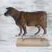 Metal Cow on Stand New