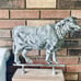 Metal Cow on Stand New