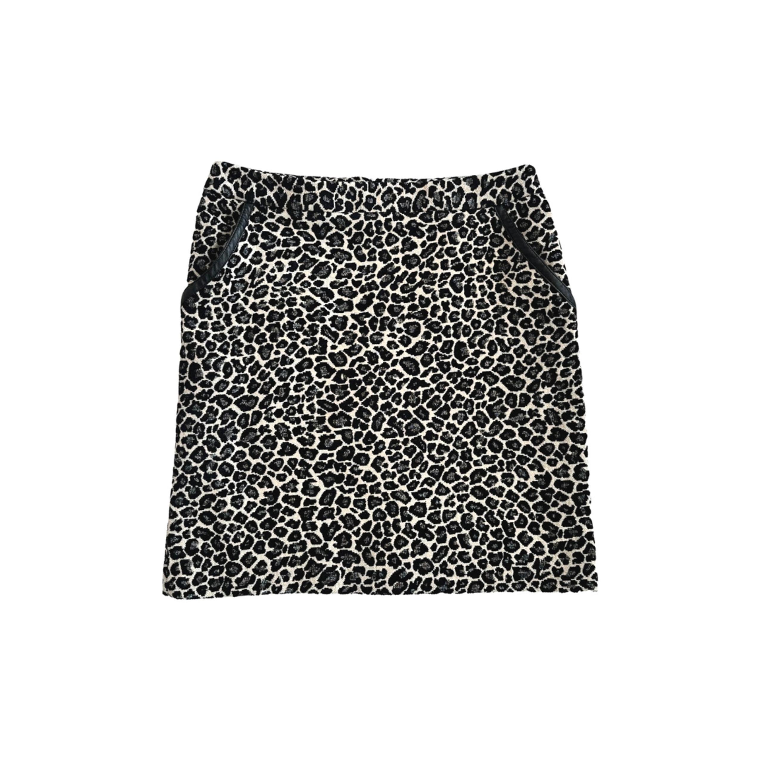 Amanda & Chelsea Skirt Leopard Glam Punk Black Multi Women’s Size 10