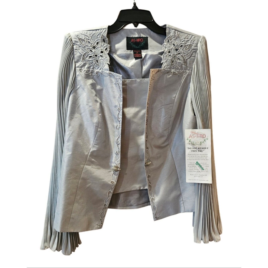 Womens Size 12 AS-HRO Dressy Modest Evening Wear Blouse