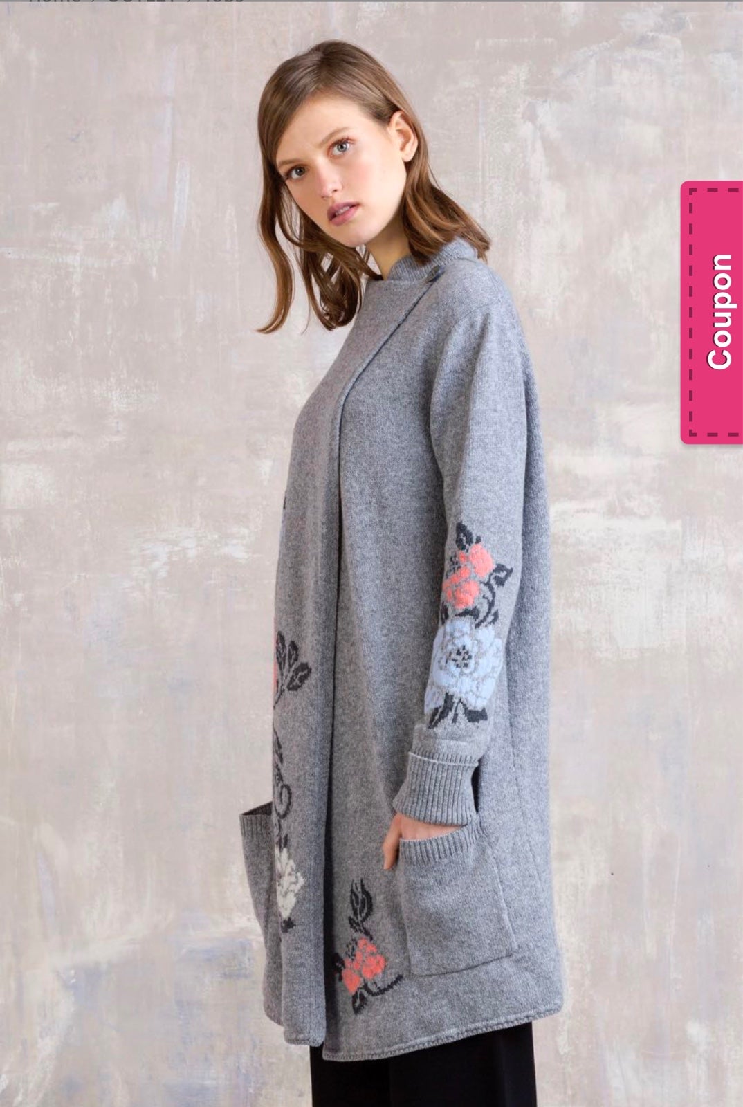IVKO Long Floral Intarsia Jacket