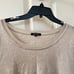 Pas de Calais Wool Blend Textured Long Sleeve Sweater Top Taupe Women's SZ 34 XS