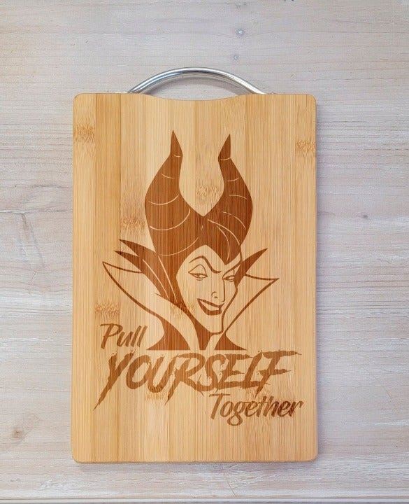 Evil Queen Laser Engraved Cutting Board