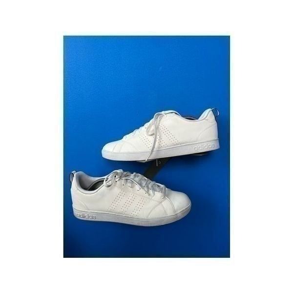 Adidas Mens Advantage Clean VS F76598 White Running Shoes Sneakers Size 11