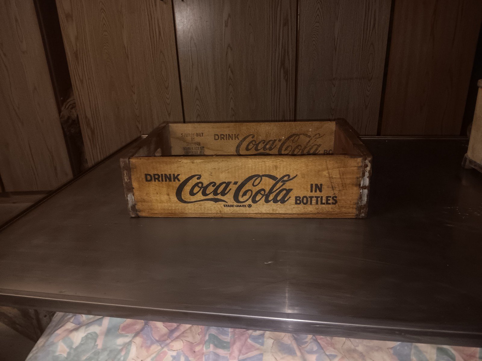 Vintage Black Coca Cola crate