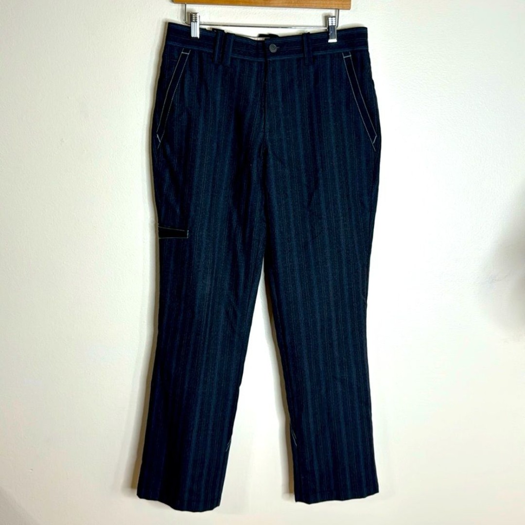Caffeine nyc downtown slim pin stripe wool pants Y2K size 32x29