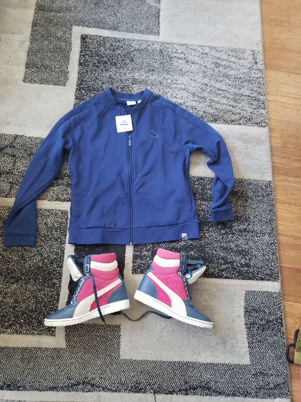 Puma jacket and wedge sneaker bundle