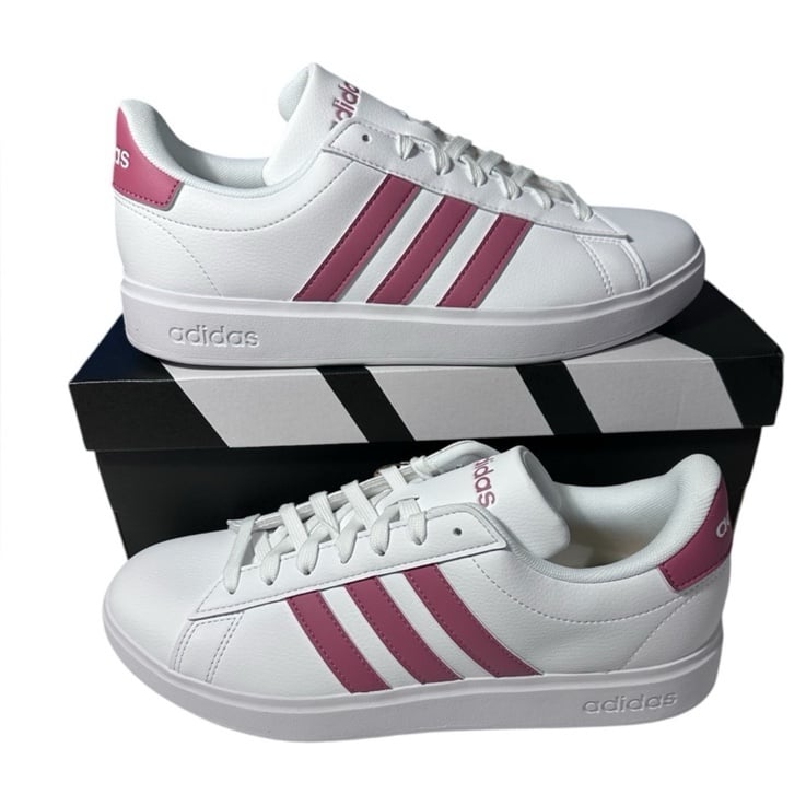 Adidas Grand Court 2.0 NWT white & pink women’s 9