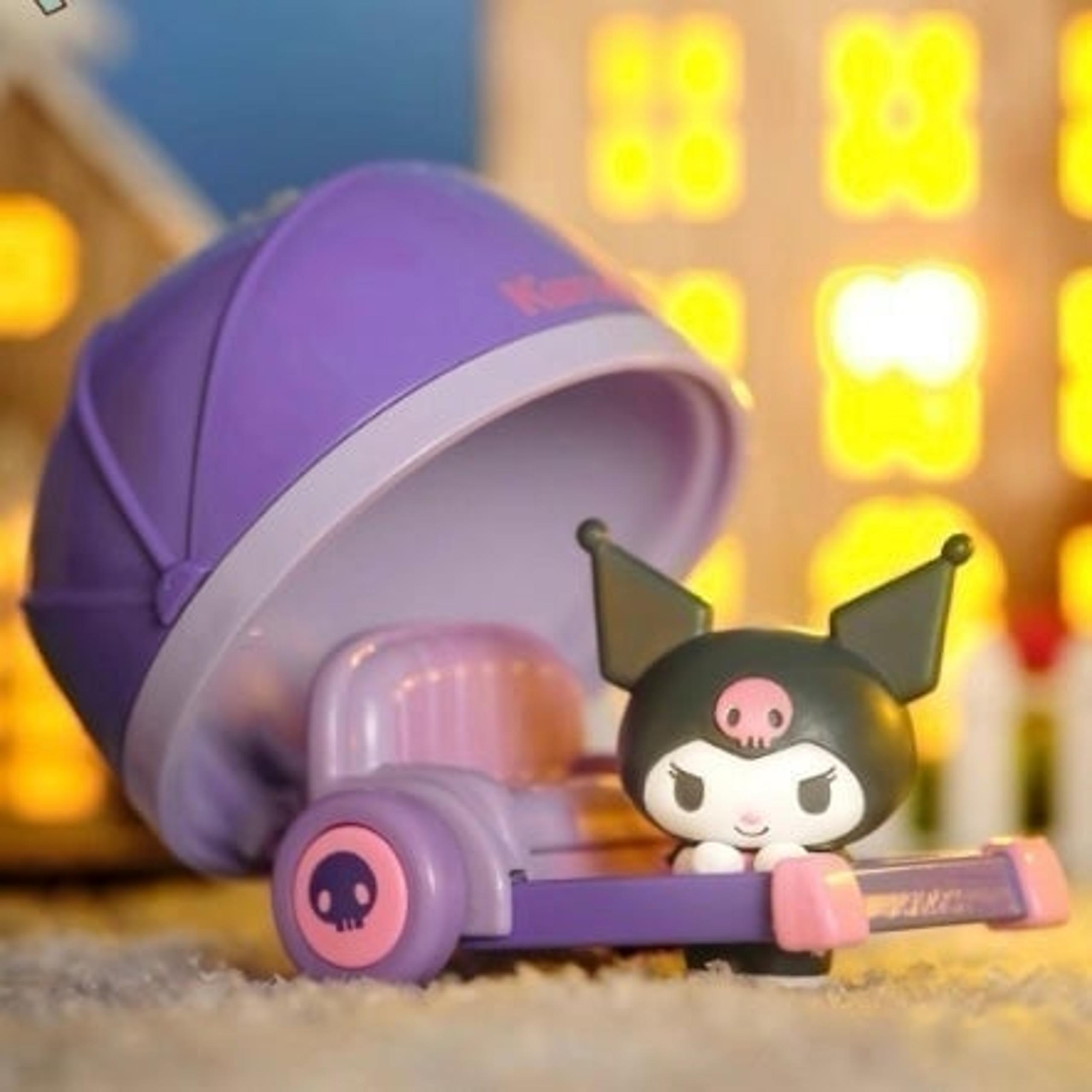 Kuromi Sanrio rickshaw collectible action Figure toy ornament gift