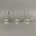 Lot of 3 Clear Glass Beer Stein Mugs 5 1/4 High