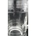 Lot of 3 Clear Glass Beer Stein Mugs 5 1/4 High
