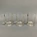 Lot of 3 Clear Glass Beer Stein Mugs 5 1/4 High