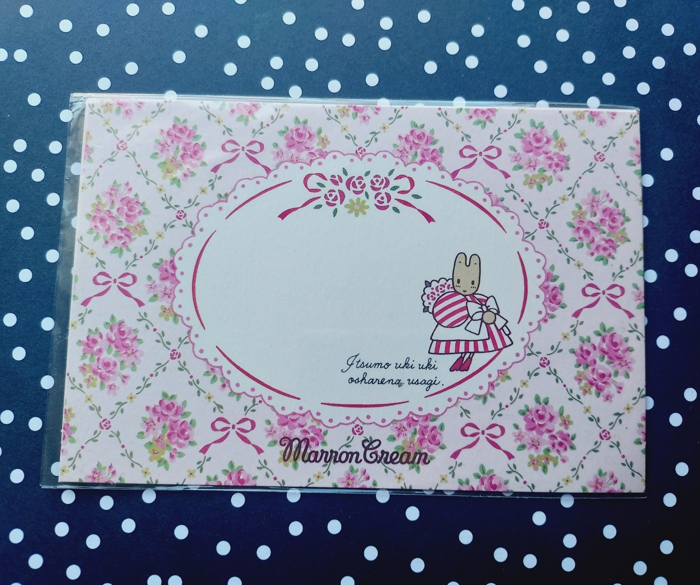 Sanrio vintage Marron Cream doll post card stationery rare collection vtg deco