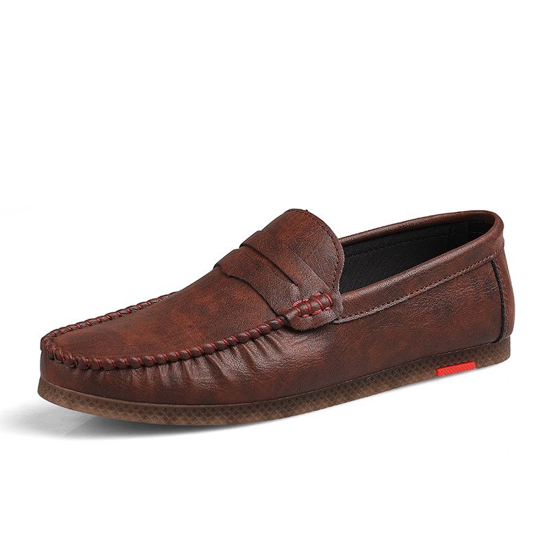 New Design Hot Selling Men Slip on Loafers Casual Driving Leather Shoes (SXW20-3