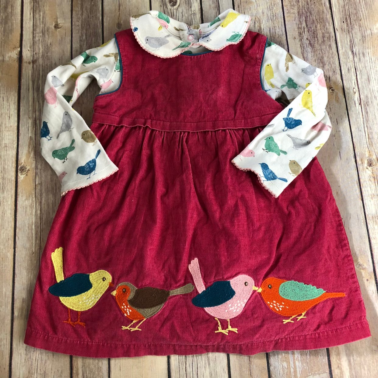 Mini Boden bird Pinnie