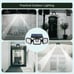 Set of 2 Solar Outdoor Security Lights Floodlights with Motion Sensor 800lm
