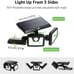 Set of 2 Solar Outdoor Security Lights Floodlights with Motion Sensor 800lm