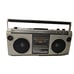 Goldstar TSR-571 Stereo Radio Cassette Recorder WORKS Vintage Silver Boombox