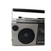 Goldstar TSR-571 Stereo Radio Cassette Recorder WORKS Vintage Silver Boombox