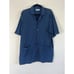 Golden Dreams Vintage 70s Mens Blue Abstract Button Up Short Sleeve Shirt