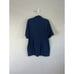 Golden Dreams Vintage 70s Mens Blue Abstract Button Up Short Sleeve Shirt