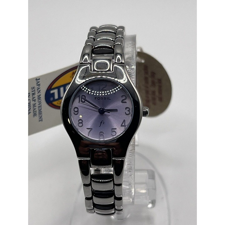 Fossil Women's Silver Toned ES 9463 Watch Blue Dial