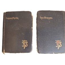 Antique 1907 Episcopal Church The Book of Common Prayer and The Hymnal Miniature
