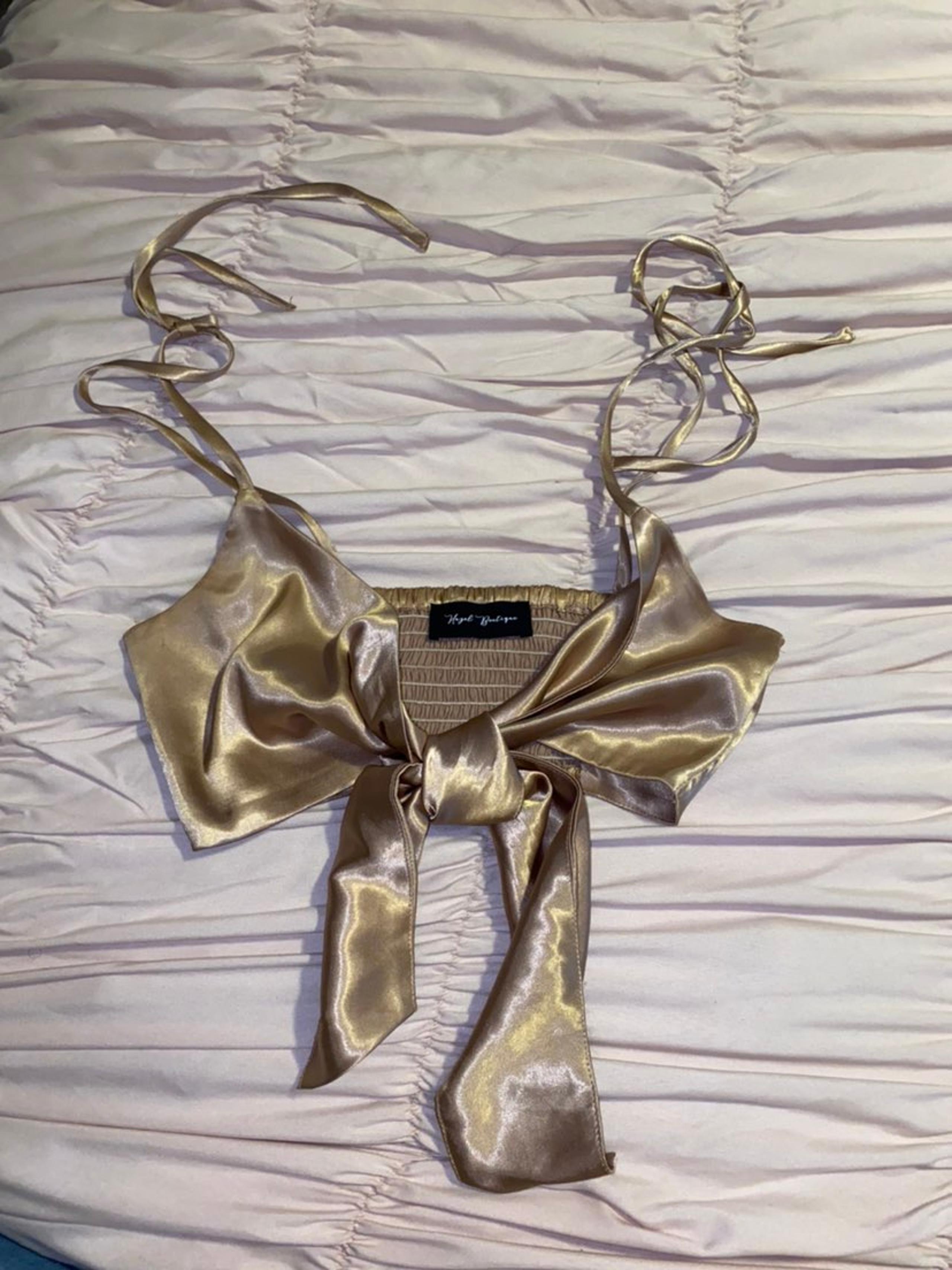 tie-front crop top