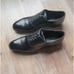 Bally Lancy Lizzar Leather Cap Toe Oxford Dress Shoes Mens 10 Black Leather 700