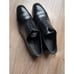 Bally Lancy Lizzar Leather Cap Toe Oxford Dress Shoes Mens 10 Black Leather 700