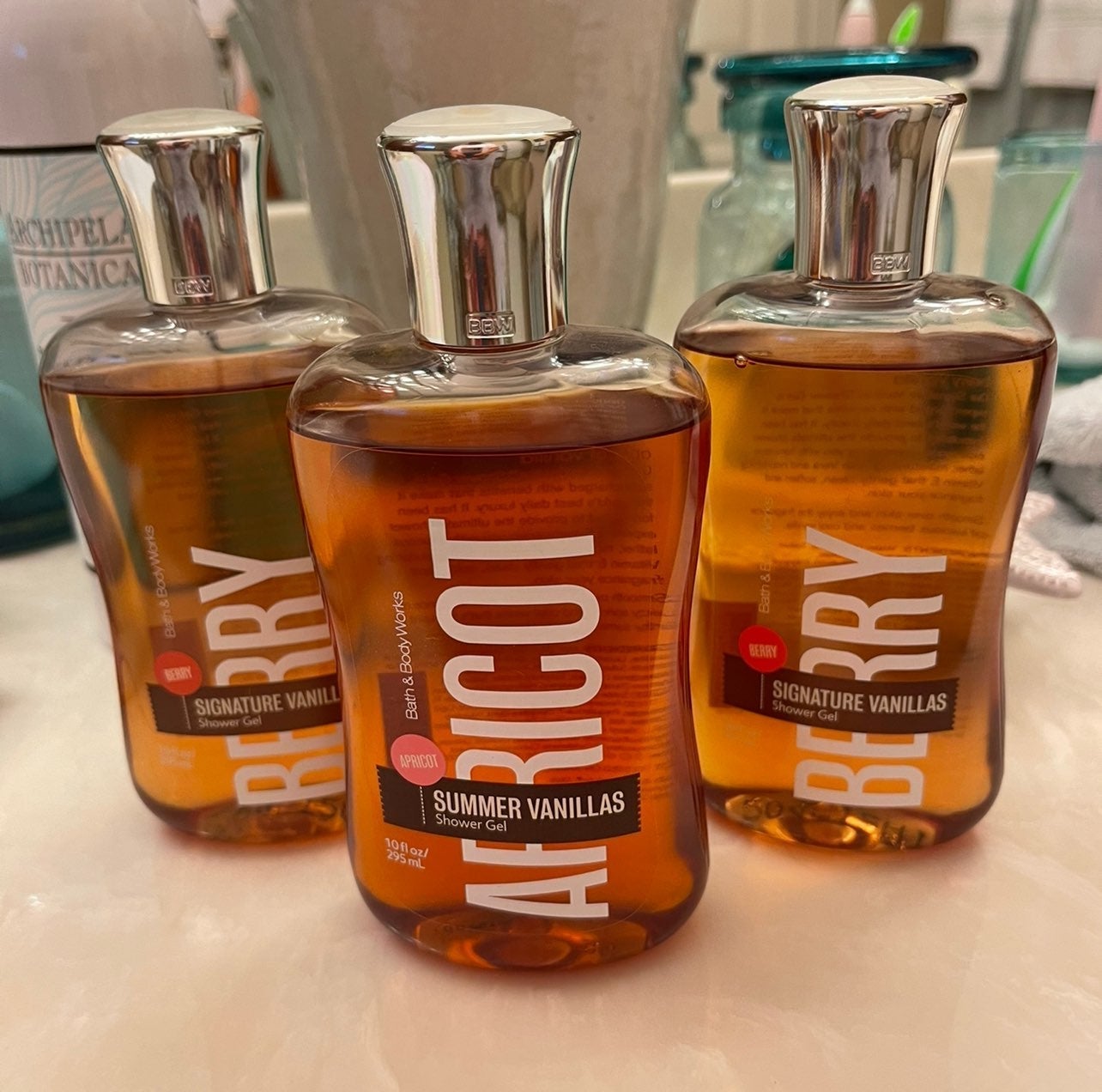 3Pc BBW Apricot & Berry Shower Gel ~RARE