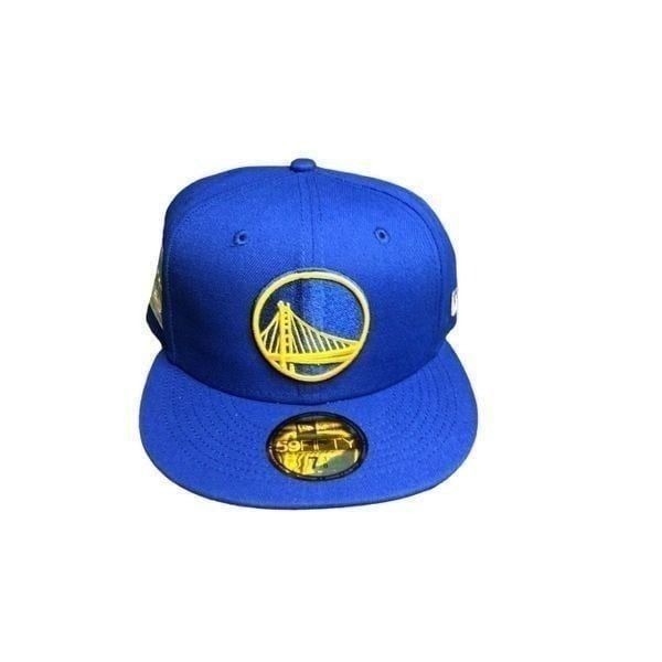 New Era Golden State Warriors Pop Citrus 59FIFTY Fitted Cap Hat Size 7 3/8