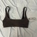 NWT SKIMS GLITTER COCOA SWIM SCOOP TANK