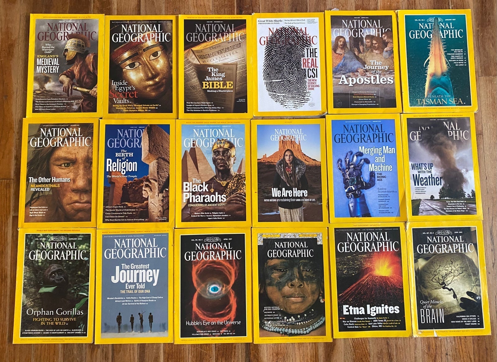 National Geographic magazines 3/each