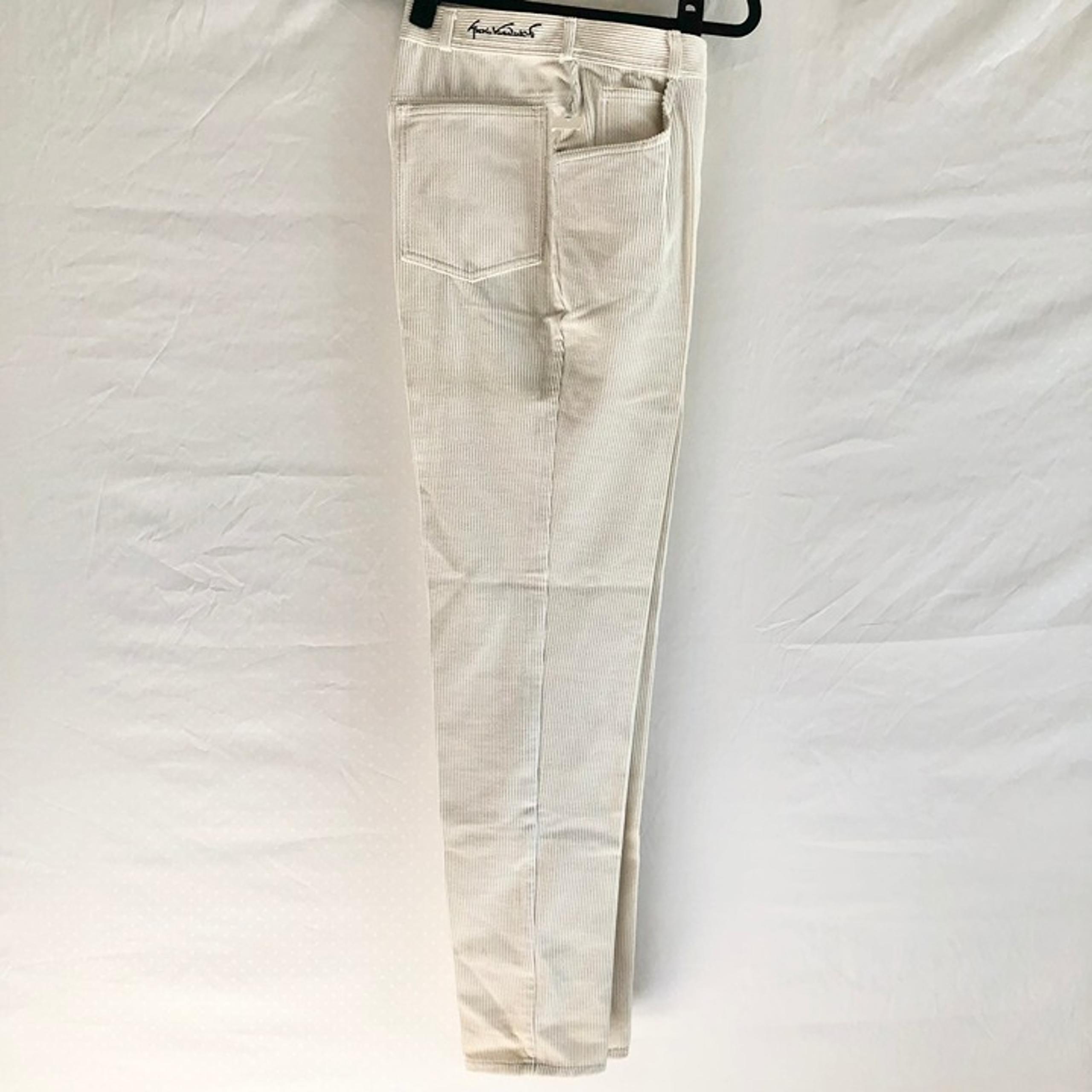 Vintage 80s Gloria Vanderbilt Corduroy Pants Winter White Size 10